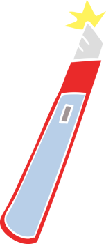 flat color style cartoon craft knife png