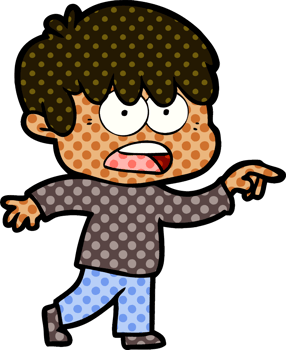 worried cartoon boy png