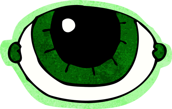 cartoon staring eye png