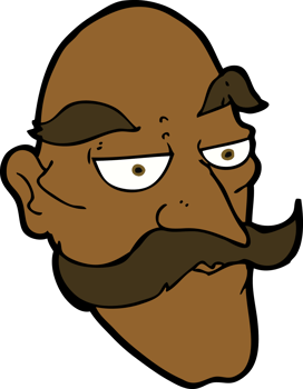 cartoon old man face png