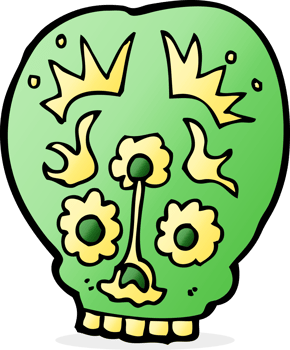 cartoon sugar skull png