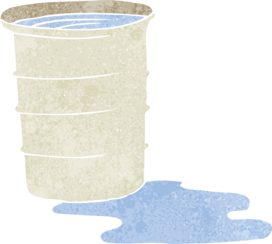 cartoon office water cup png