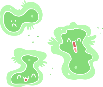 flat color style cartoon cells png