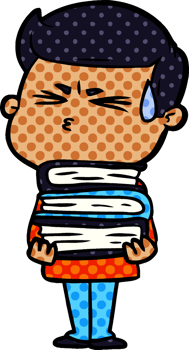 cartoon man sweating png