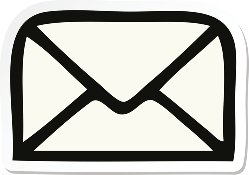 sticker of a cute cartoon paper envelope png