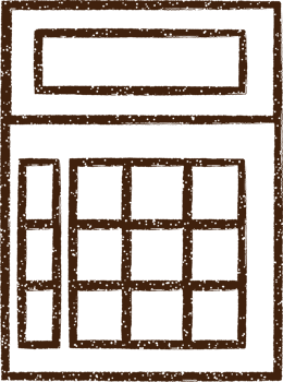 Calculator Charcoal Drawing png