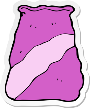 sticker of a cartoon sack png