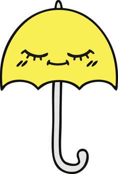 cute cartoon of a umbrella png