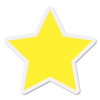 star shape sticker png