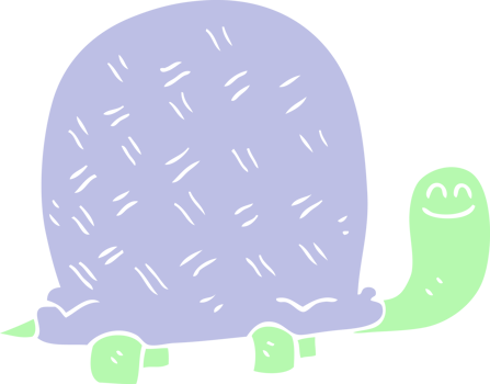 flat color illustration of turtle png
