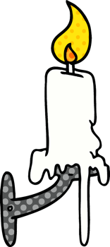 hand drawn cartoon doodle of a candle stick png