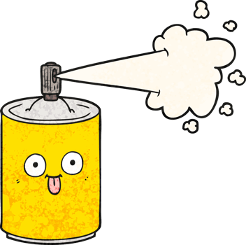 cartoon aerosol spray can png