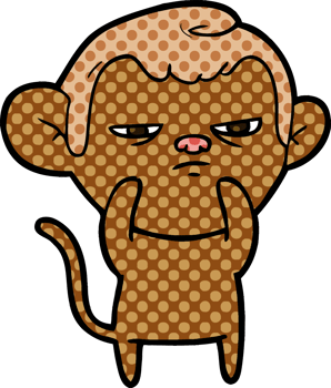cartoon monkey drawing png