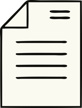 cute cartoon of a sheet of paper png