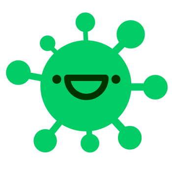 simple cute happy virus png