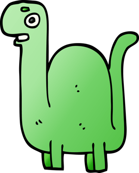 cartoon doodle prehistoric dinosaur png