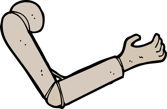 cartoon prosthetic arm png