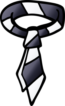 cartoon doodle office tie png