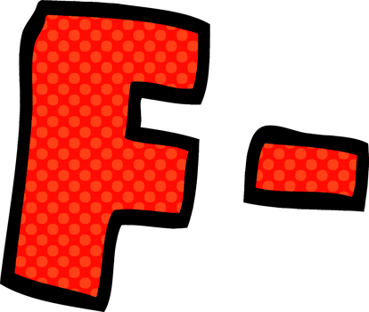 cartoon doodle letter grades png