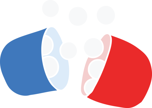 cartoon illustration of opened medicine tablet png
