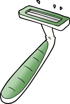 cartoon disposable razor png