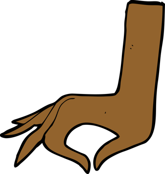 cartoon hand symbol png