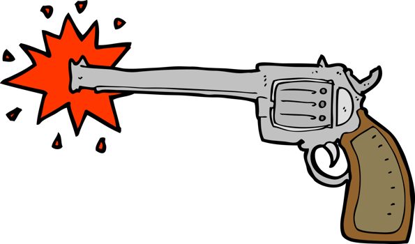 cartoon firing gun png