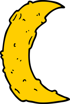 cartoon moon drawing png