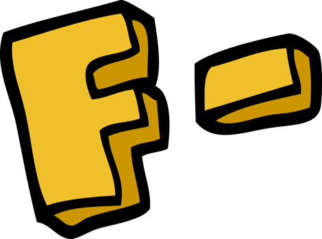 cartoon doodle letter grades png