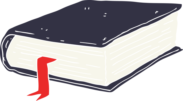 flat color illustration of thick book png