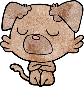 cartoon dog drawing png