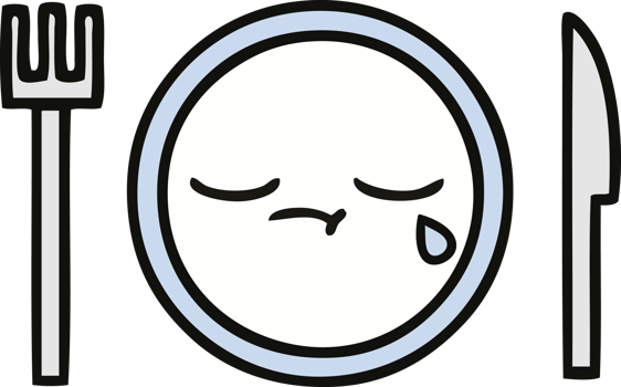 cute cartoon of a dinner plate png