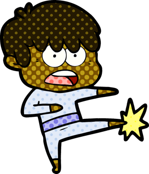 worried cartoon boy png