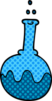cartoon doodle science tube png