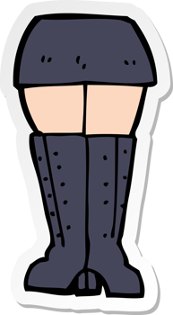 sticker of a cartoon legs png