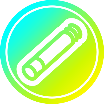 lit cigarette circular icon with cool gradient finish png