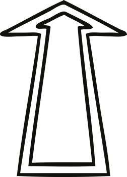 line drawing quirky cartoon arrow png