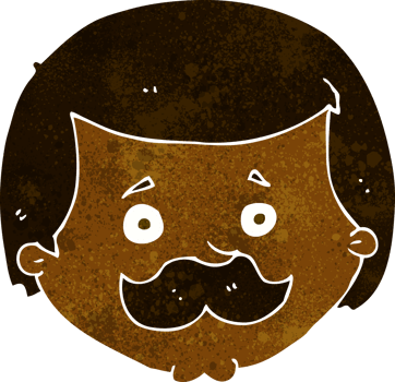 cartoon man with mustache png