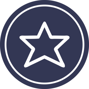 star shape circular icon symbol png