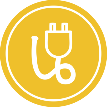 electrical plug circular icon symbol png