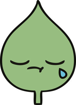 cute cartoon of a expressional leaf png