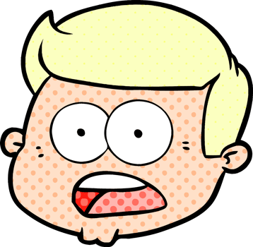 cartoon male face png
