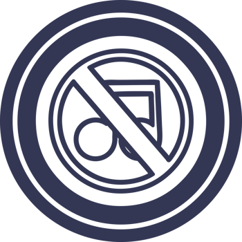 no music circular icon symbol png