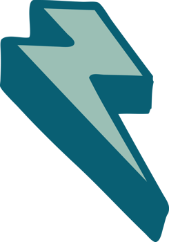 iconic tattoo style image of lighting bolt png