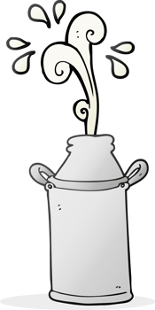 hand drawn cartoon milk barrel png