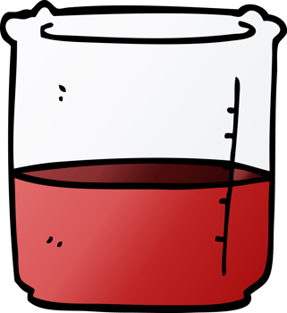 cartoon doodle beaker of blood png