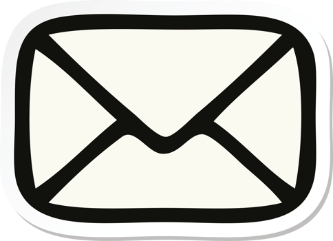 sticker of a cute cartoon paper envelope png