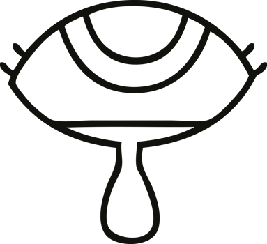 line drawing cartoon of a crying eye png