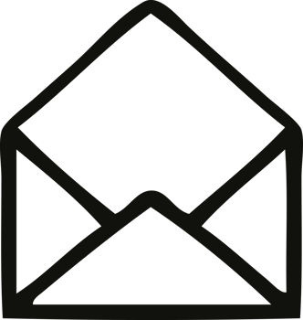 line drawing cartoon of a paper envelope png