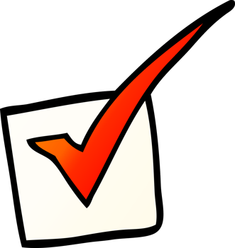 cartoon doodle tick mark png